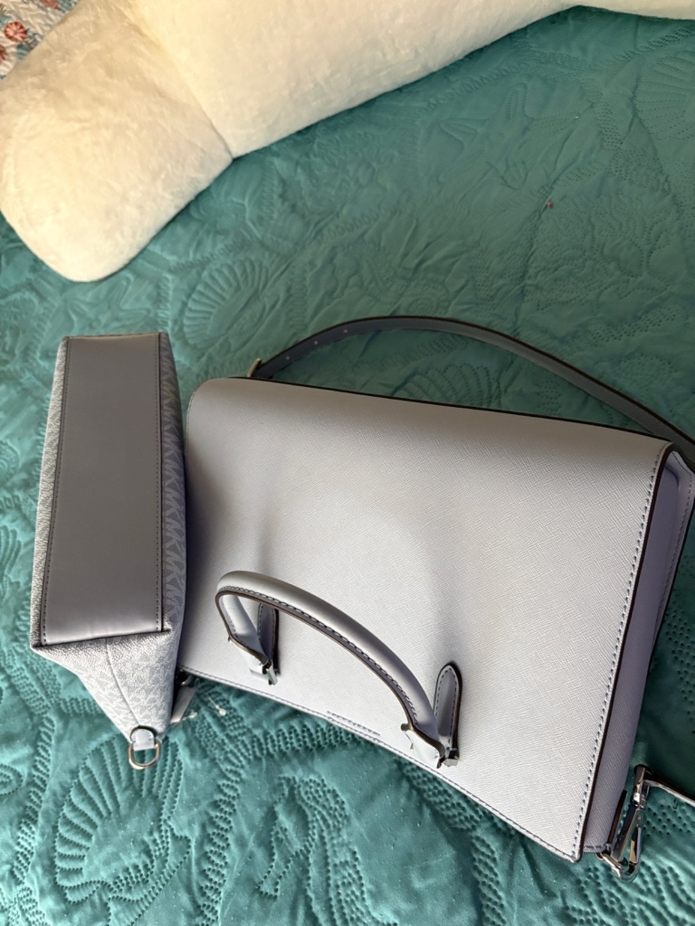 NWOT CHARLOTTE MICHAEL KORS 2 FOR 1 TOTE & MED BAG - Picture 8 of 16
